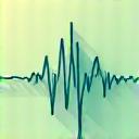 Stylized icon representing heart rate variability (HRV) with a dynamic, irregular heartbeat line and scientific data points.